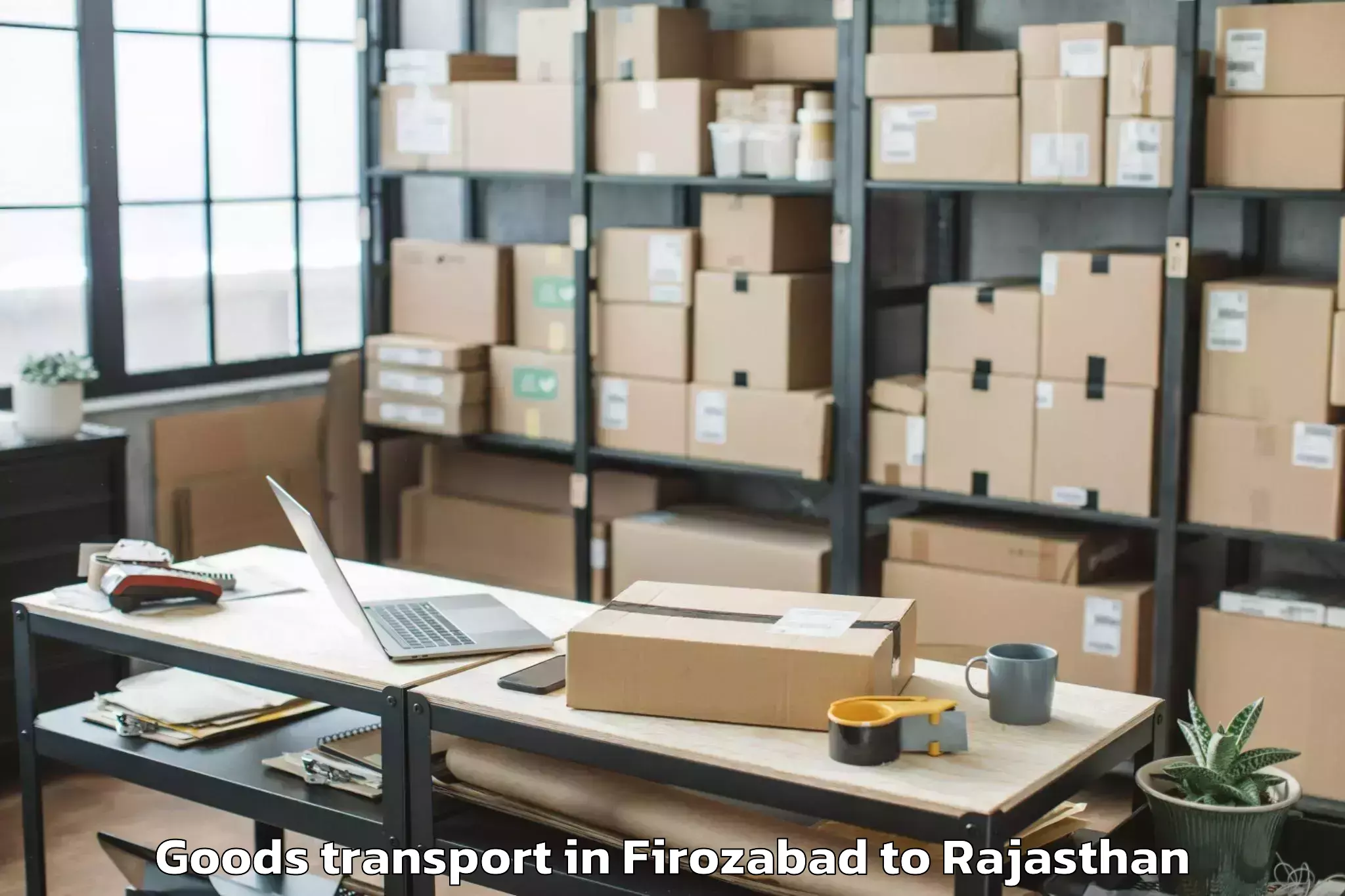 Get Firozabad to Chaksu Goods Transport